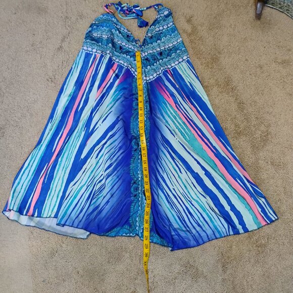 Woman's Dress Multi Color India Boutique free size 100% polyester casual - Picture 7 of 8